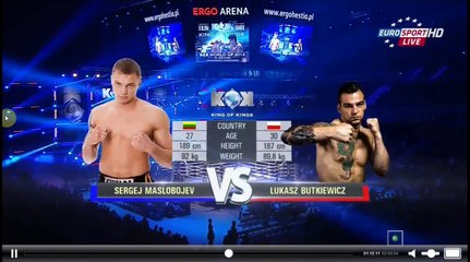 2014.10.17 Sergej Maslobojev vs Lukasz Butkiewicz, KOK King Of Kings in Gdańsk