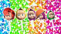 Masha Finger Family Lollipop Nursery Rhymes Lyrics | Kids Animation Compilation
