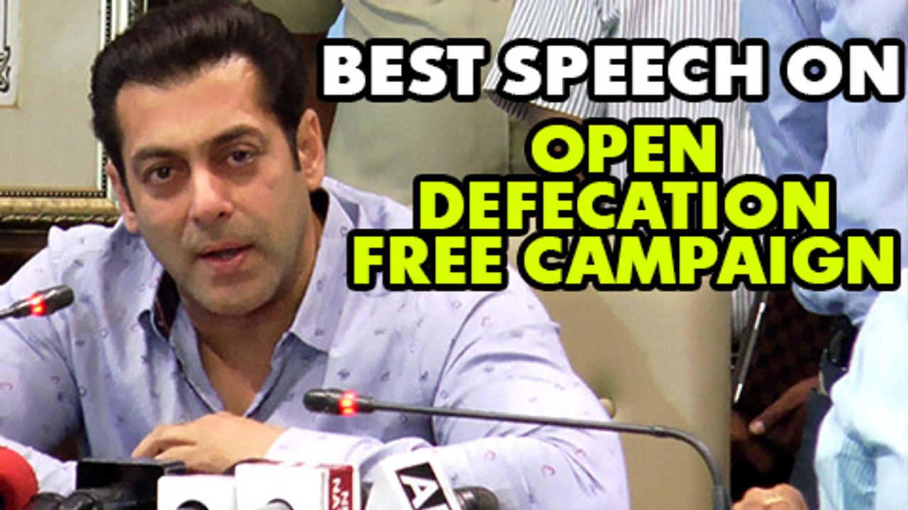 Salman Khan FULL SPEECH ON BMC Open Defecation Free campaign | Donates 5 Mobile Toilets