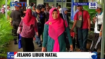 Jelang Libur Natal, Stasiun Senen Mulai Dipadati Penumpang