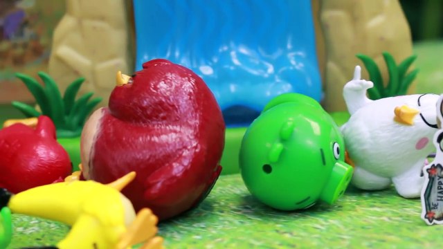 Angry Birds with Bad Piggies Jailed in Bone Cage Attacking Each Angry Bird at Anger Management Class