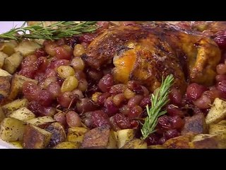 دجاج بالعنب الأحمر | أماني رفعت