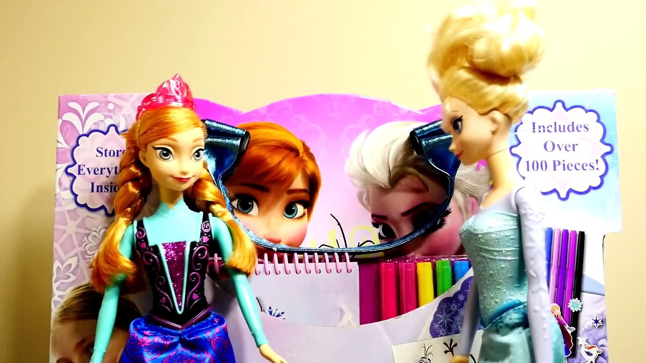 100+ Disney Frozen Collection Activity Tote Bag Barbie Doll Elsa Anna Decorating Olaf