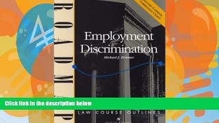 Buy Michael J. Zimmer Employment Discrimination: Aspen Roadmap Law Course Outline (Aspen Roadmap