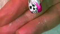 DIY Neon Glowing Skull Nails | Halloween Nail Design Tutorial