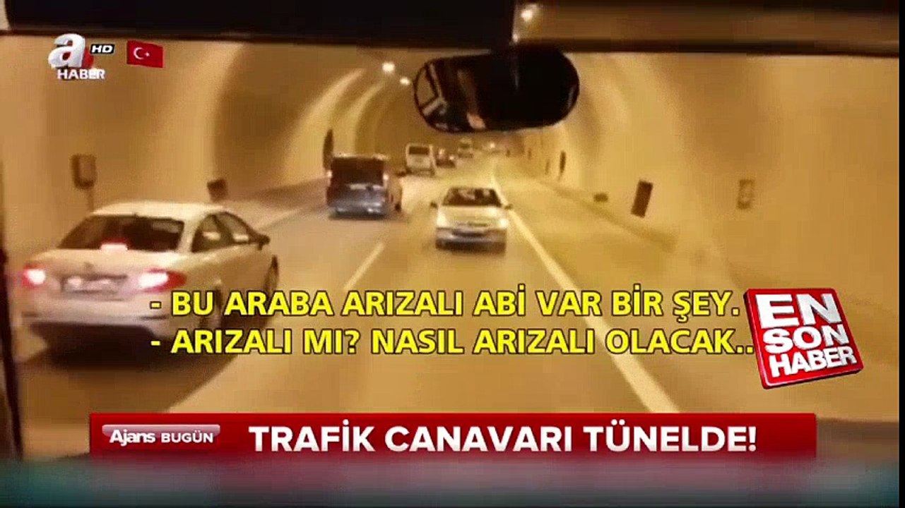 Vecdi Diker Tüneli'nde geri geri giden otomobil | En Son Haber