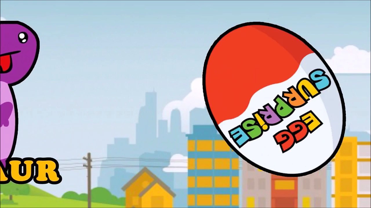 Learn Dinosaurs and Colors with Kinder Eggs Surprise Baby Toys Animation, Baby Songs, Nursery Rhymes