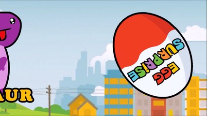 Learn Dinosaurs and Colors with Kinder Eggs Surprise Baby Toys Animation, Baby Songs, Nursery Rhymes