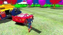 Lightning Mcqueen Disney Cars Cartoon for Kids with Spiderman and Police Nursery Rhymes for Children