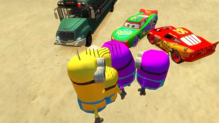 ★Minions★ Nursery Rhymes DISNEY CARS MCQUEEN Finger Family