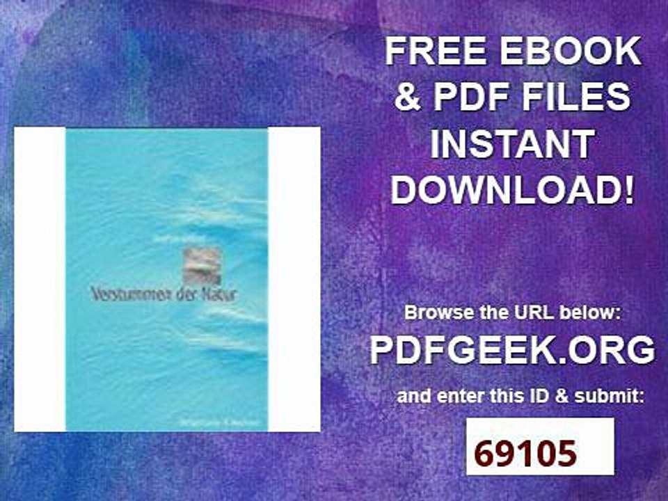 Verstummen der Natur