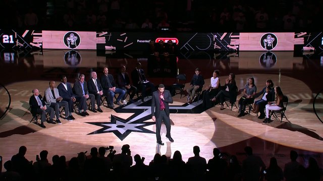 Tim Duncan Jersey Retirement Speech December 18, 2016 2016-17 NBA Season