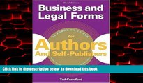 BEST PDF  Business and Legal Forms for Authors and Self Publishers (Business   Legal Forms for