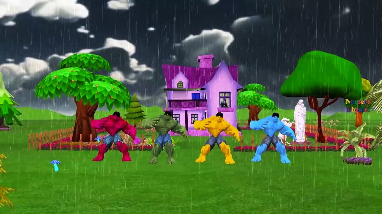 Hulk Cartoons Fighting And Singing Finger Family Rhymes And Popular Children Nursery Rhymes