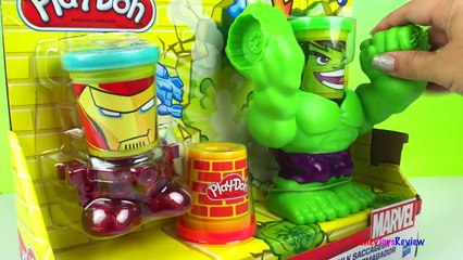 PlayDoh Can Heads HULK Smashdown aka Hulk Saccageur or Hulk Aplasta-masa Esmagador Marel Heros