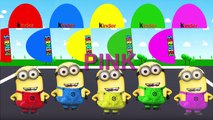 Colors for Children to Learn with Color Minion, Learn Colours with Surprise Eggs