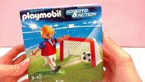 Playmobil Fußball Deutsch –Fußballtraining Torschuss mit der 7 von Manu – mit Tor und Fußball