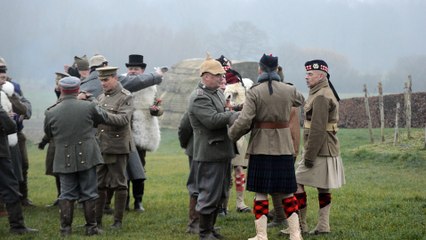 Comines-Warneton: reconstitution de la fraternisation en 1914 entre Allemands et Anglais