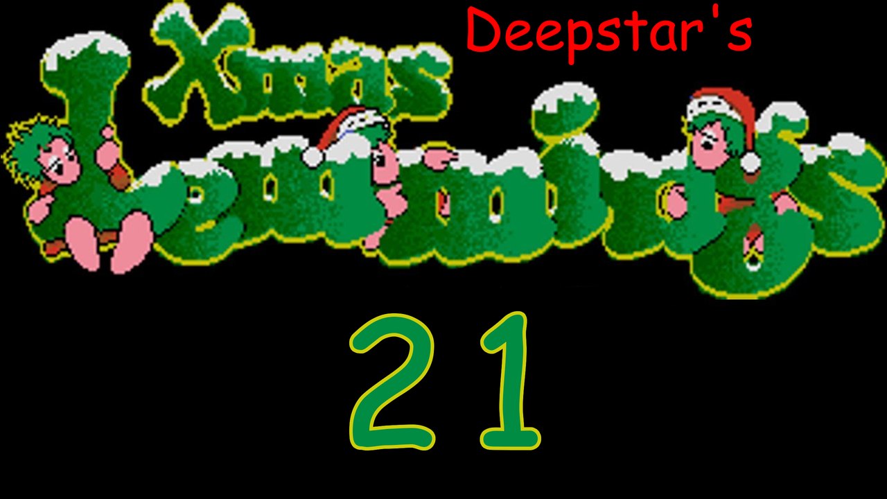 Let's Play Deepstar's X-Mas Lemmings - 21/24 - Wege durch die Eissäulen