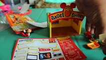 DIY Re-ment Miniature Mickey Bagel Shop Disney Japanese Toys