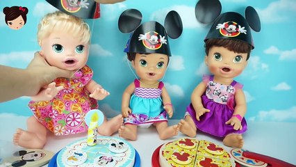 Baby Alive Come Pastel Pizza - Play Doh Juguete Fiesta Cumpleanos La Casa de Mickey