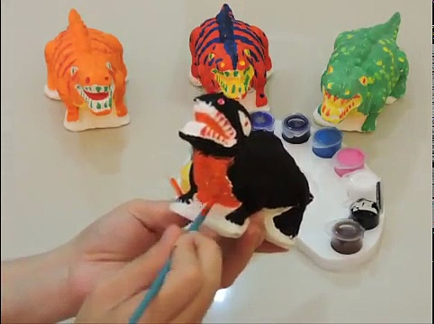 Tyrannosaurus Rex Coloring Children Finger Family Songs 動画 Dailymotion