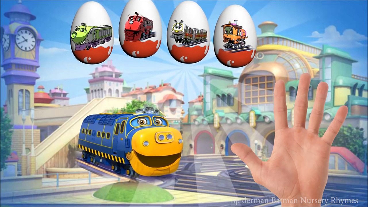 Chuggington Finger Family Song Surprise Eggs - Chuggington Nursery Rhymes Cartoon for Kids