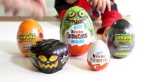 A Few Big Kinder Surprise MAXI Halloween Limited Edition Eggs !! actually Moshi Monsters too