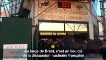 Brest: rare visite dans une base de sous-marins nucléaires