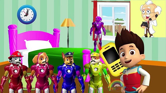 Five Little Mickey Mouse Iron Man Jumping on the Bed - 5 Little Monkeys Jumping On The Bed