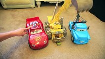 Disney Cars RARE BIG Screaming Banshee Talking Lightning McQueen and Blue Mater with Lights