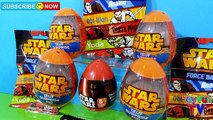STAR WARS The Force Awakens 5 Surprise Eggs & 3 Blind Bags Opening