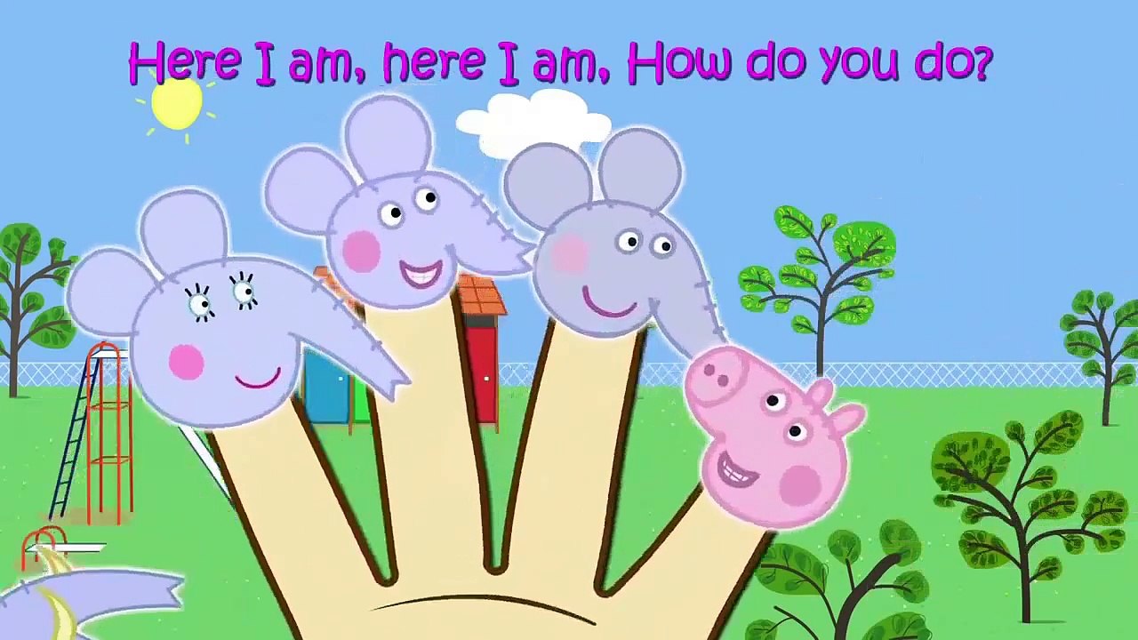 Pepa Pig Forest Elephant Finger Family / Nursery RhymesLyrics