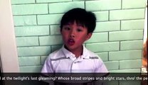 8 year old Asian Justin Bieber Kid Nails the National anthem