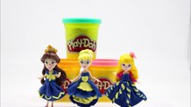 PLAY DOH dresses Disney Princess Magiclip dolls Elsa Anna Ariel Rapunze Bella Aurora Cinderella #53