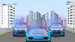 The Blue Police Car & Cop Cars Crazy Race | Emergency Vehicles | Cars & Trucks cartoons for kids