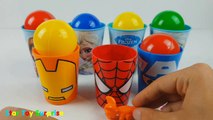 Superhero Surprise Cups Disney Frozen Cups Spiderman Ironman Captain America Anna Elsa On Youtube