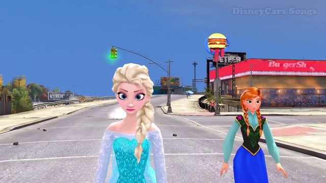 FROZEN PARODY - Disney Princesses Anna & Elsa Playtime w/ Custom Frozen Lightning McQueen Cars