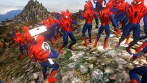 100 Spiderman dansent, Flash McQueen & Dinoco Disney Cars 2 | Dessin animé pour enfants