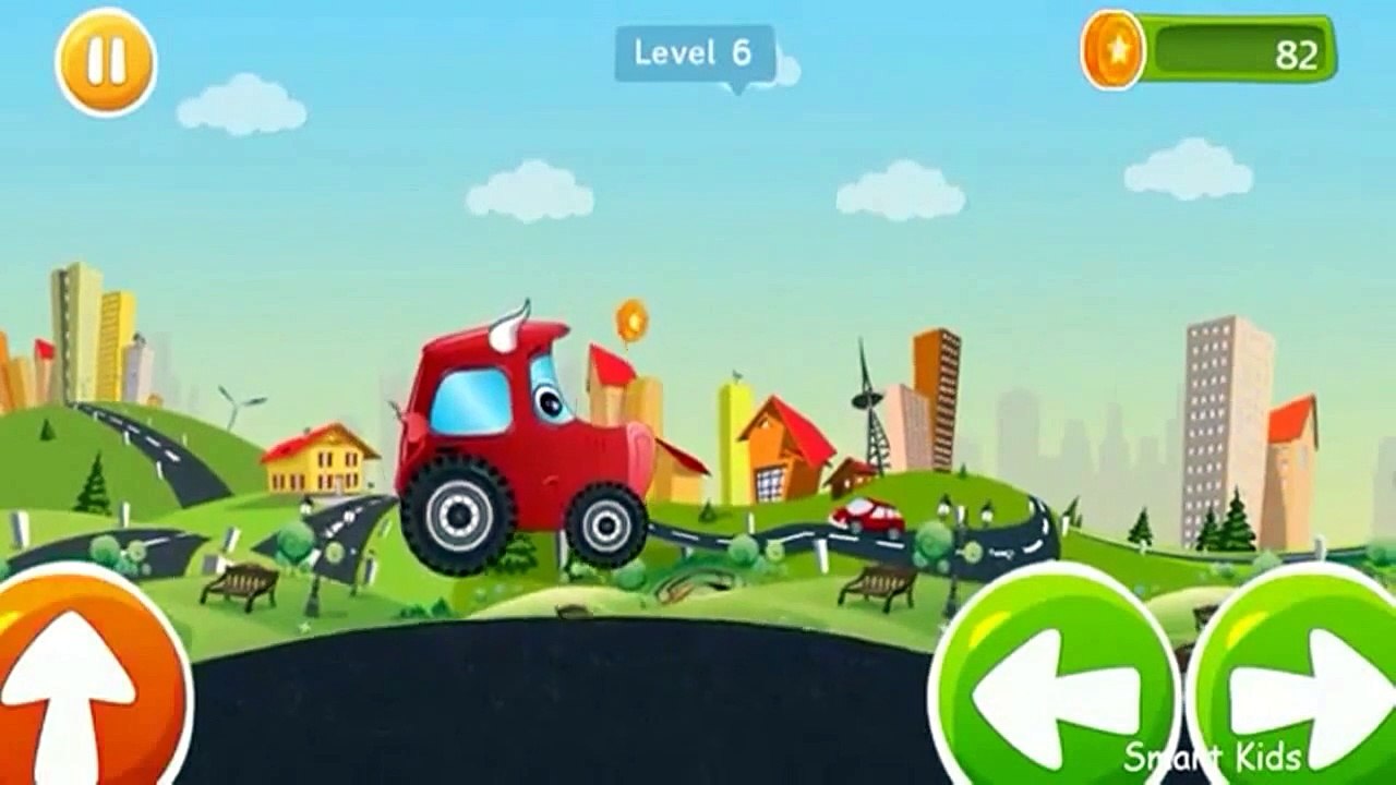 Baby Monster Truck Game - Baby Games for Kids Tractor Cow - Farm Animals
