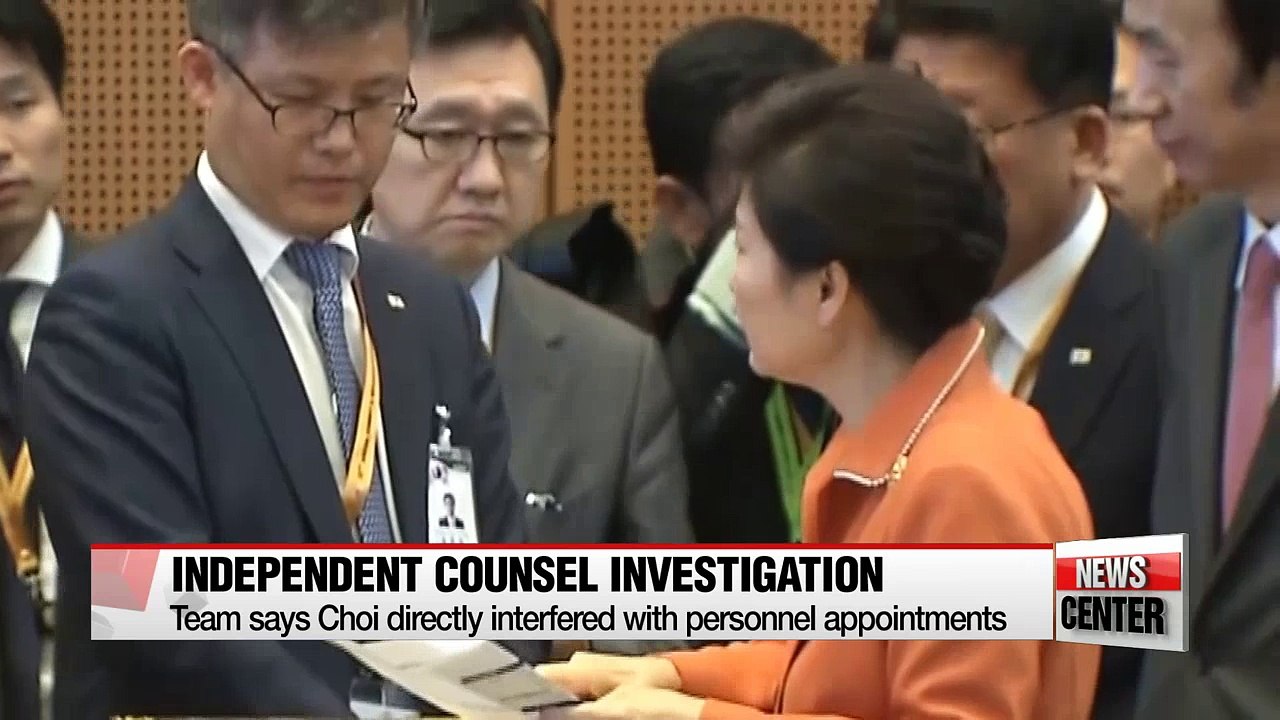Independent counsel says he has more evidence that Choi Soon-sil interfered in high-level appointments
