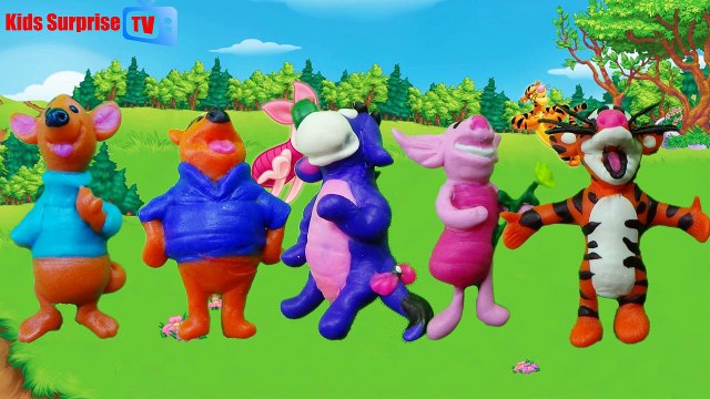 Winnie The Pooh Finger Family | Eeyore Tigger Piglet Pooh & Roo Nursery Rhymes