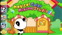 Baby Panda Color Games | Kids Learn Colors with Baby Bus Magical Color Mixing Studio For Children