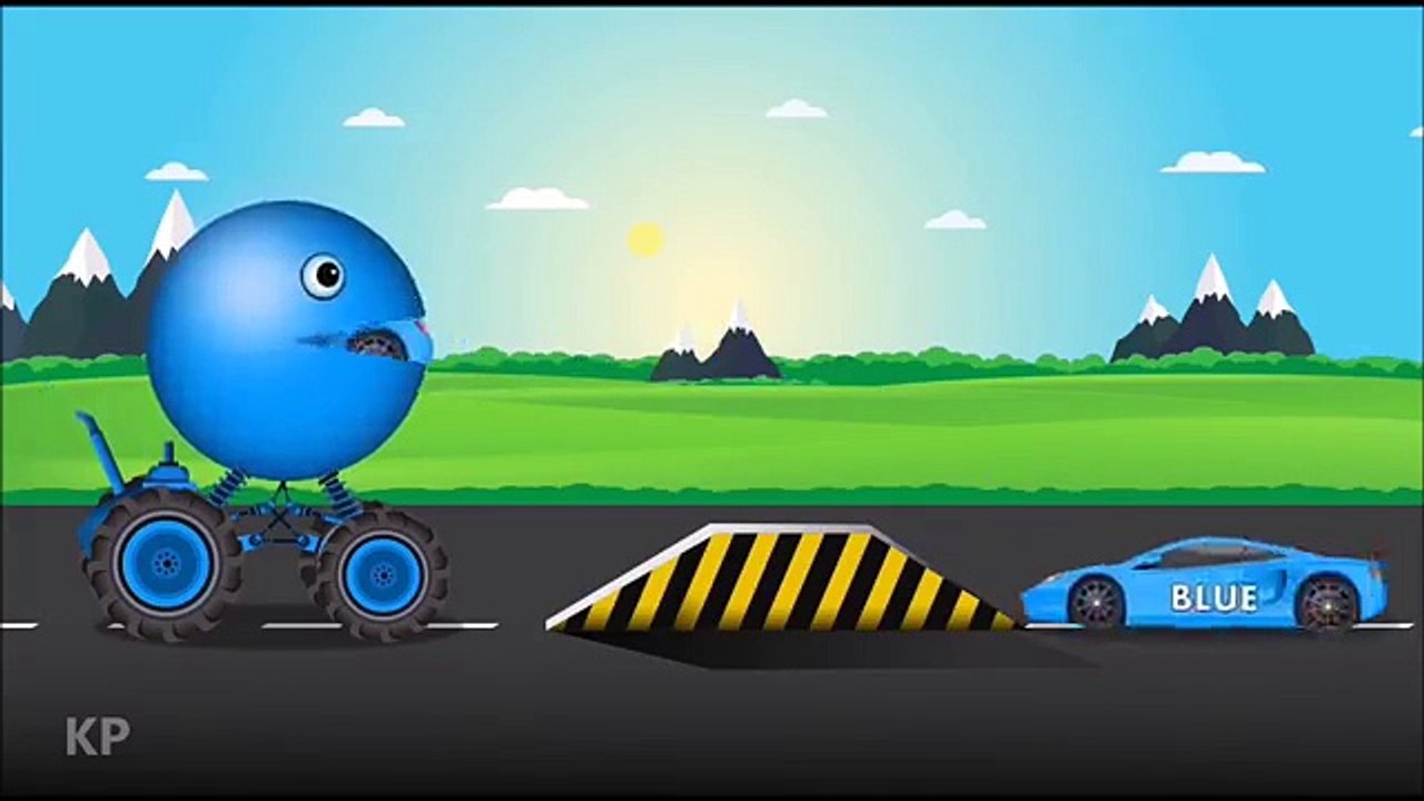 Colors for Children to Learn with Pacman Cars Colors - Colours for Kids to Learn