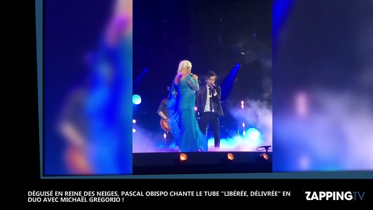 Pascal Obispo se déguise en Reine des Neiges et chante "Libérée, Délivrée", la vidéo hilarante