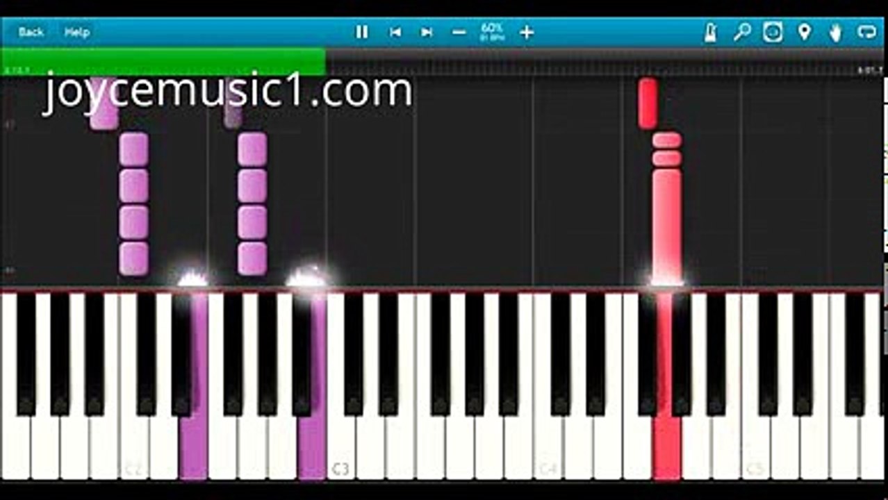 Let It go - Easy Piano Tutorial (60- speed)
