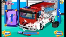 ✔ Fire wash wash game - Fire trucks for kids - fire trucks for children - Truck wash