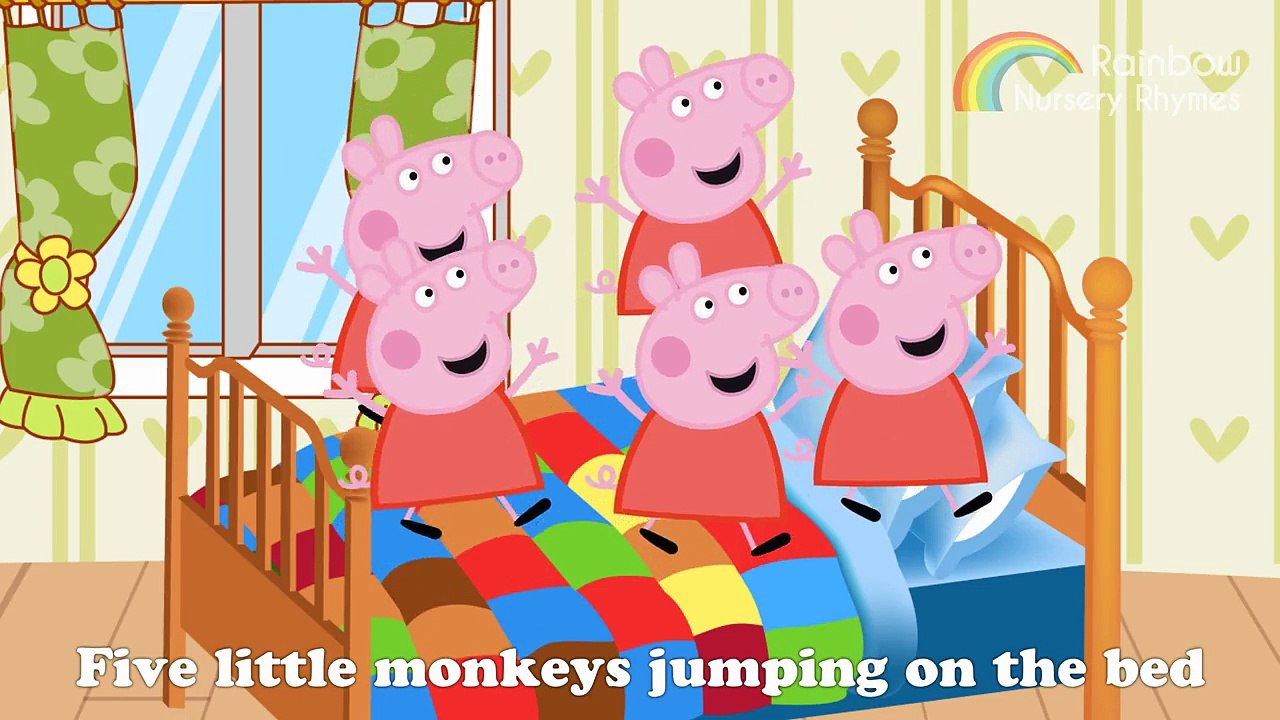 Five Little Monkeys song Peppa Pig | Baby Songs Children Songs for Kids