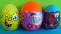 SPONGEBOB Nickelodeon Squarepants egg surprise DORA The Explorer Disney Pixar PLANES 킨더 서프라이즈