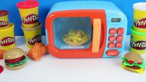 Just Like Home Microwave Oven Toy Play-Doh Kitchen Toy Cutting Food Cooking Playset Toy Videos